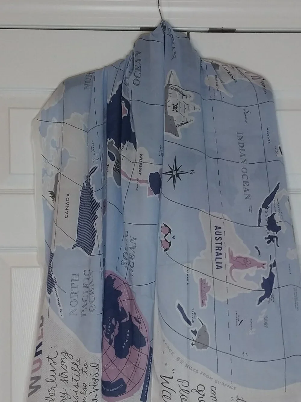 Kate Spade World Map Scarf
